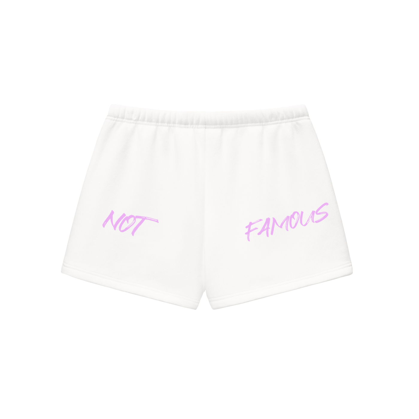 White Bubble Gum Shorts