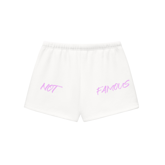 White Bubble Gum Shorts